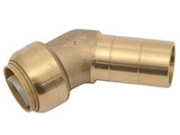 Brass Push 45° Street Elbow