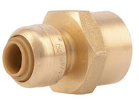 Brass Push Female Adapter