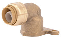 Brass Push Hy-Ear Elbow