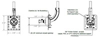 HoldRite™ HR-FR, F Series Fire-Rated Fixture Outlet Box - Dimension