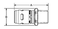 Male Connectors - Dimensions