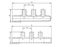 Multi-Port Tee - Dimensions
