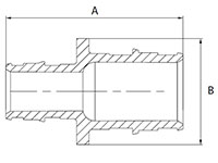 Poly Reducing Coupling - Dimensions