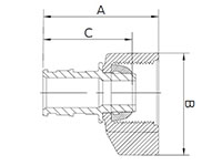 Poly Swivel Adapter - Dimensions