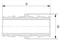 Brass Coupling - Dimensions