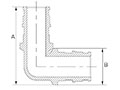 Brass Elbow - Dimensions