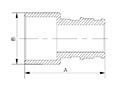 Brass Female Sweat Adapter - Dimensions