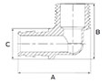 Brass Male Elbow - Dimensions
