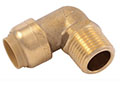 Brass Push Male Adapter Elbow