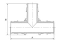 Brass Tee - Dimensions