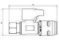 EvoPEX Straight Stop - Dimensions