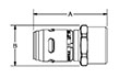 Female Connectors - Dimensions