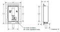 HoldRite™ HR-IM Ice Maker and HR-AF Appliance_Fixture Outlet Boxes - Dimension