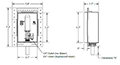 HoldRite™ HR-IMR Ice Maker and HR-AFR Appliance_Fixture Fire-Rated Outlet Boxes - Dimensions