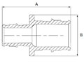 Poly Reducing Coupling - Dimensions