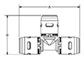 Reducing Tees - Dimensions