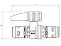 EvoPEX Ball Valve - Dimensions